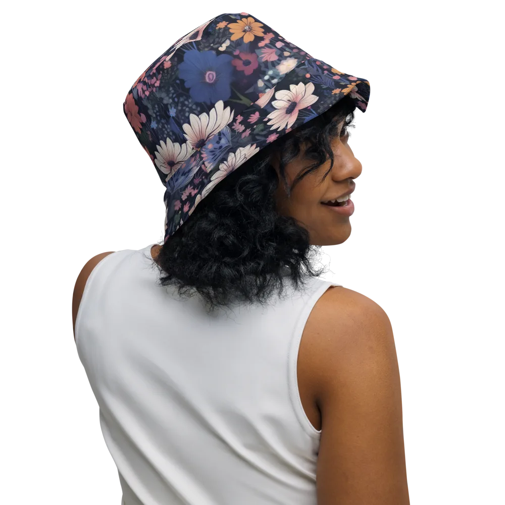 Moonlit Meadow on Reversible Bucket Hat — Right Outside