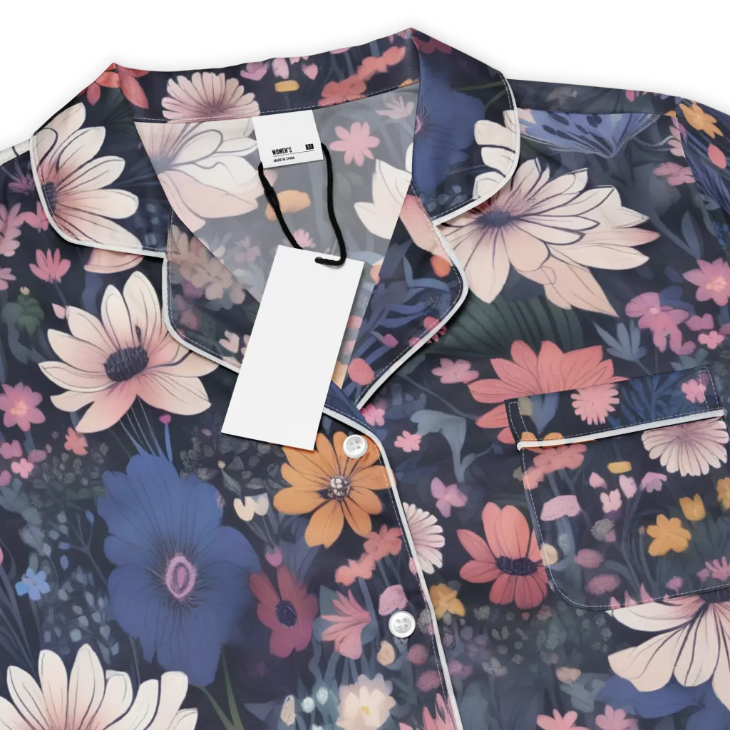 Moonlit Meadow on Women's Short Sleeve Pajama Top — Product details