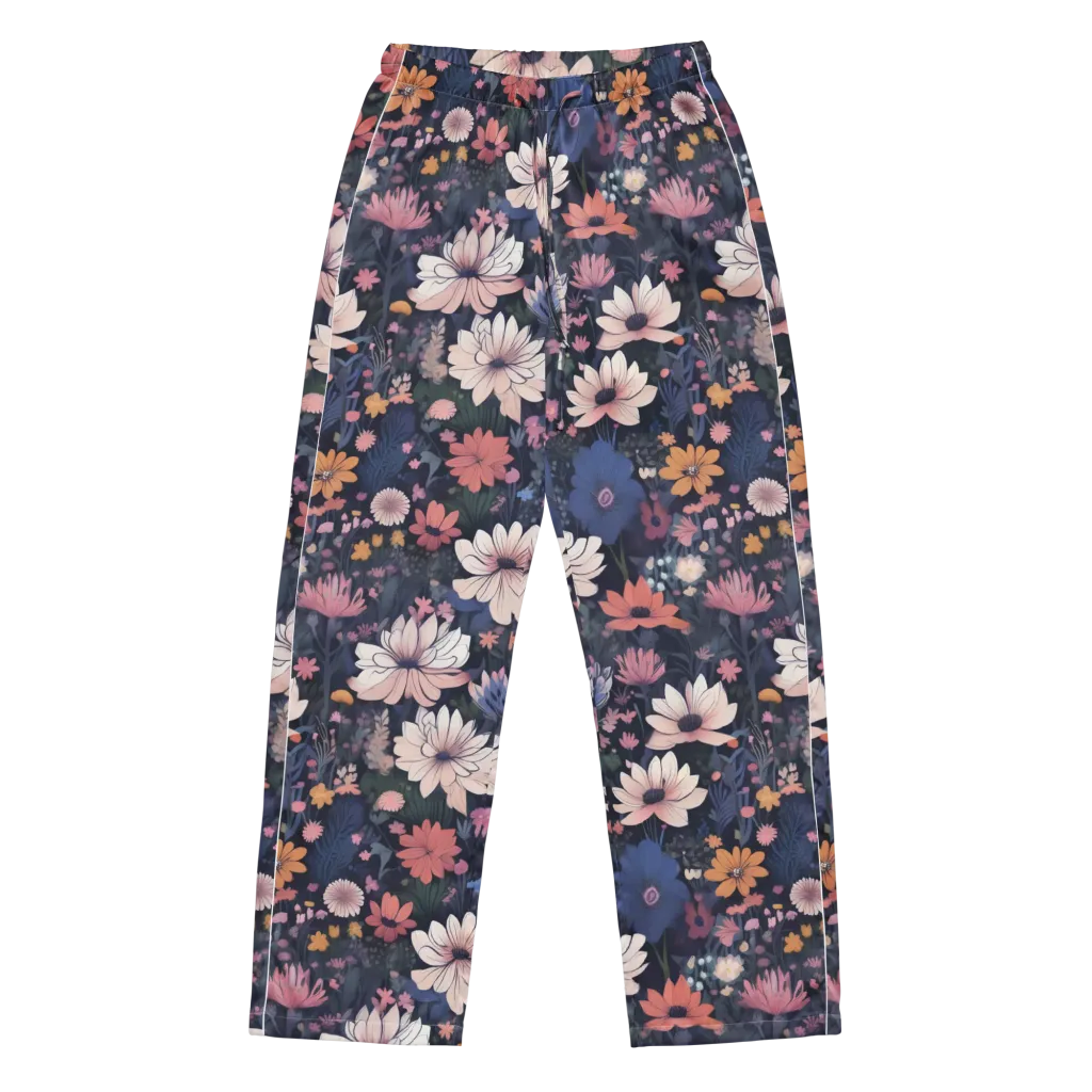 Moonlit Meadow on Women's Pajama Pants — Front
