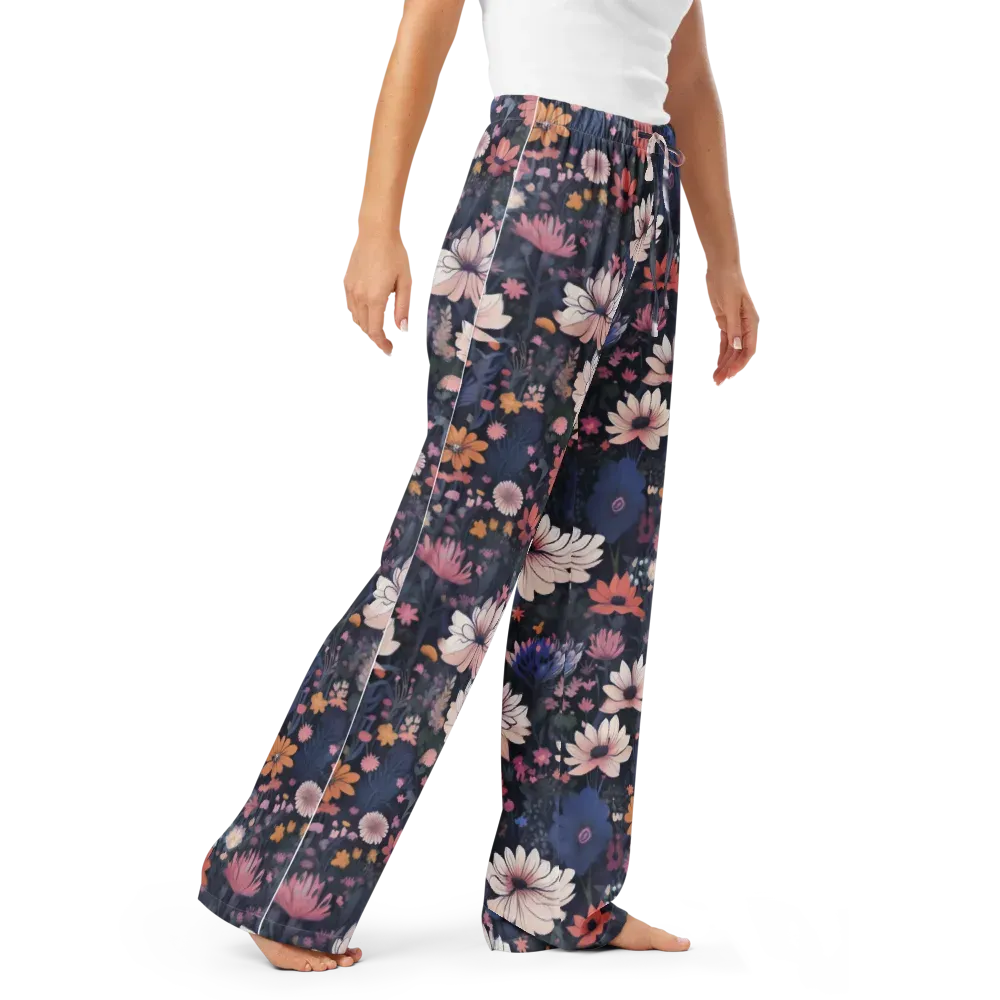 Moonlit Meadow on Women's Pajama Pants — Right Front