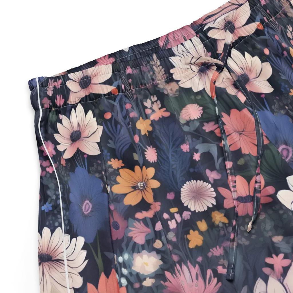 Moonlit Meadow on Women's Pajama Shorts — Product details
