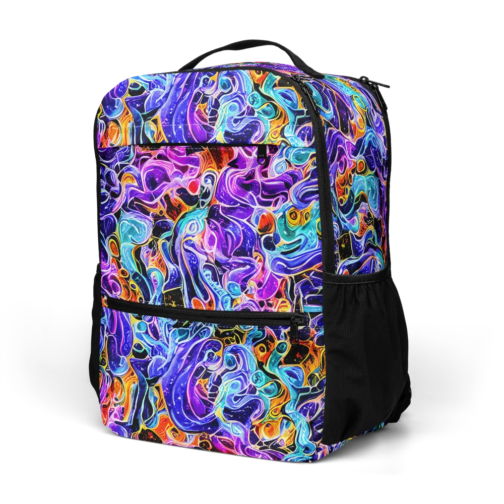 Violet Firestorm on Utility Backpack — Left Front