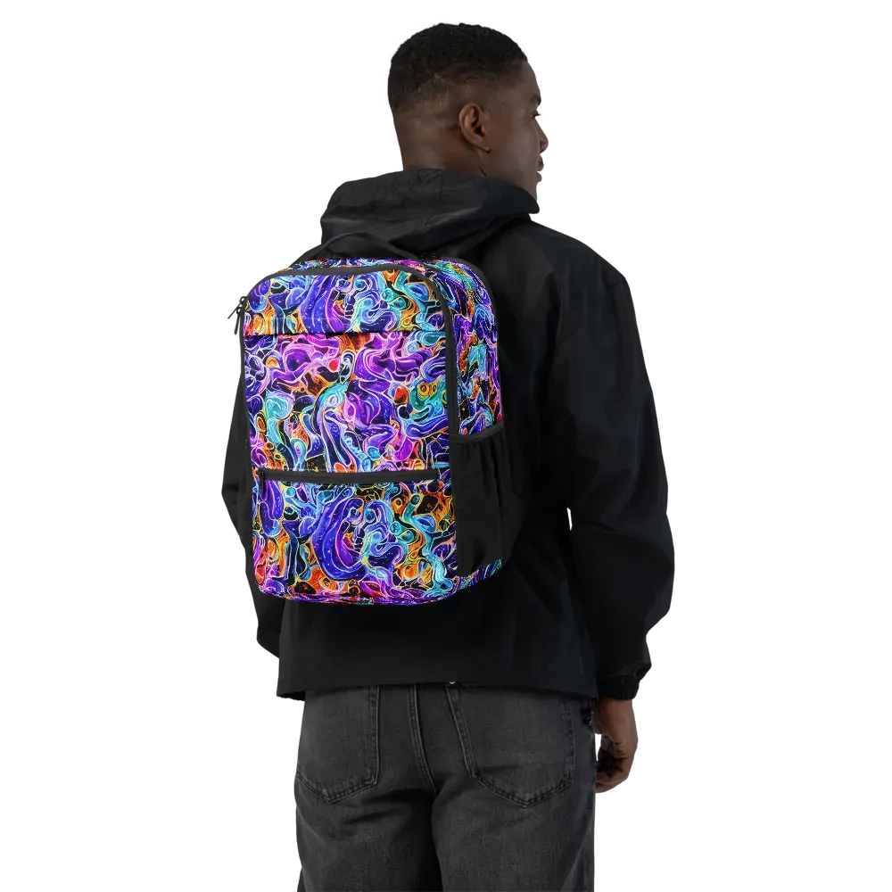 Violet Firestorm on Utility Backpack — Back
