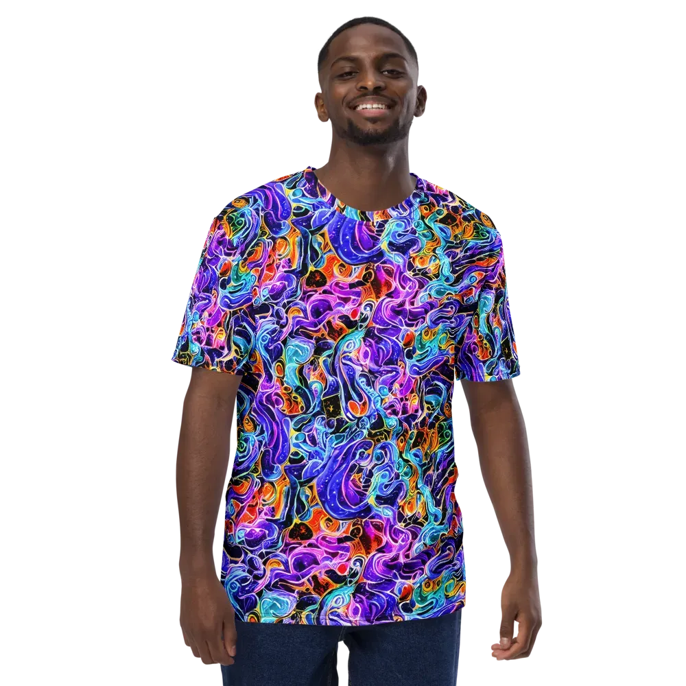 Violet Firestorm on Men's Crew Neck T-Shirt — Front