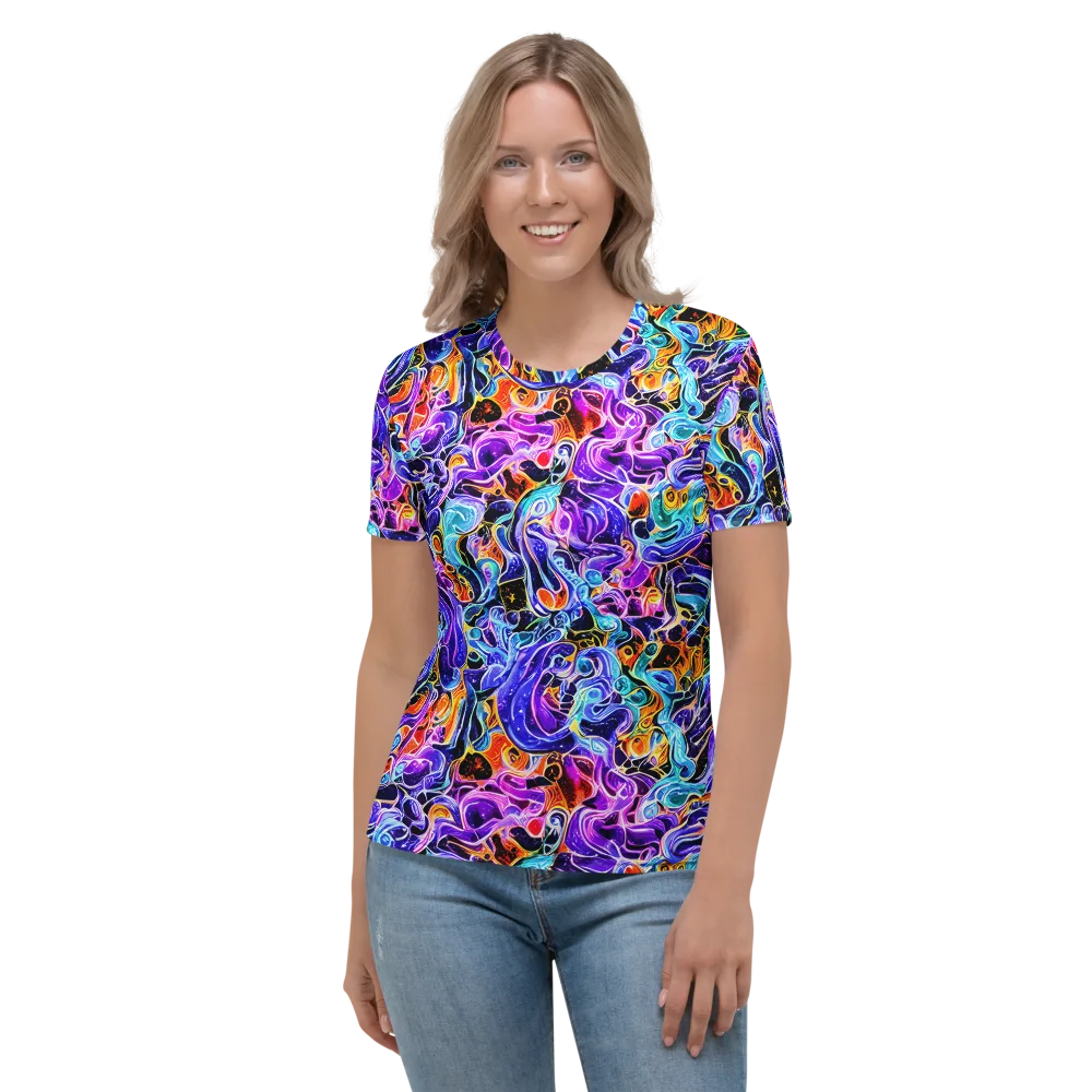 Violet Firestorm on Women's Crew Neck T-Shirt — Front