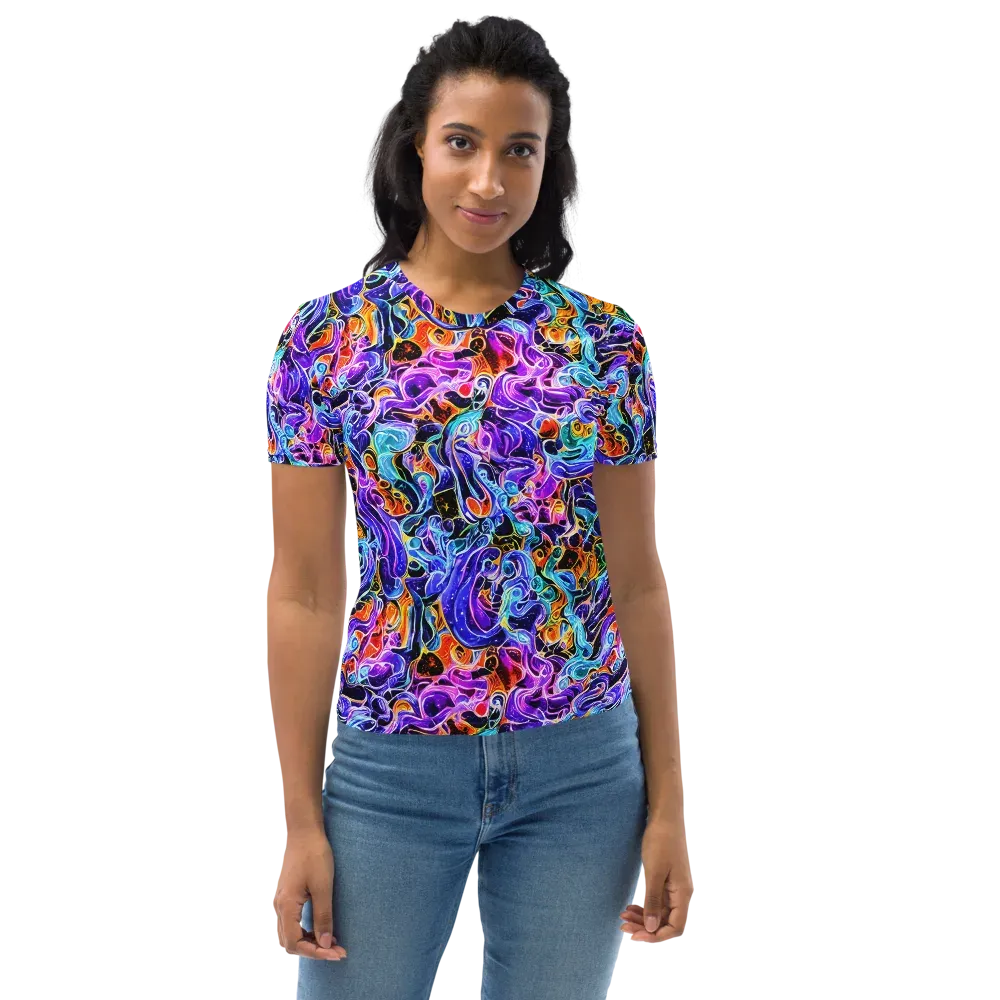 Violet Firestorm on Women's Crew Neck T-Shirt — Front