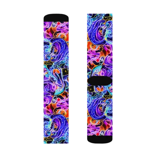 Violet Firestorm on a Socks