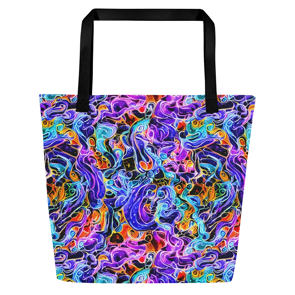 Violet Firestorm on Large Tote Bag W/ Pocket — Front
