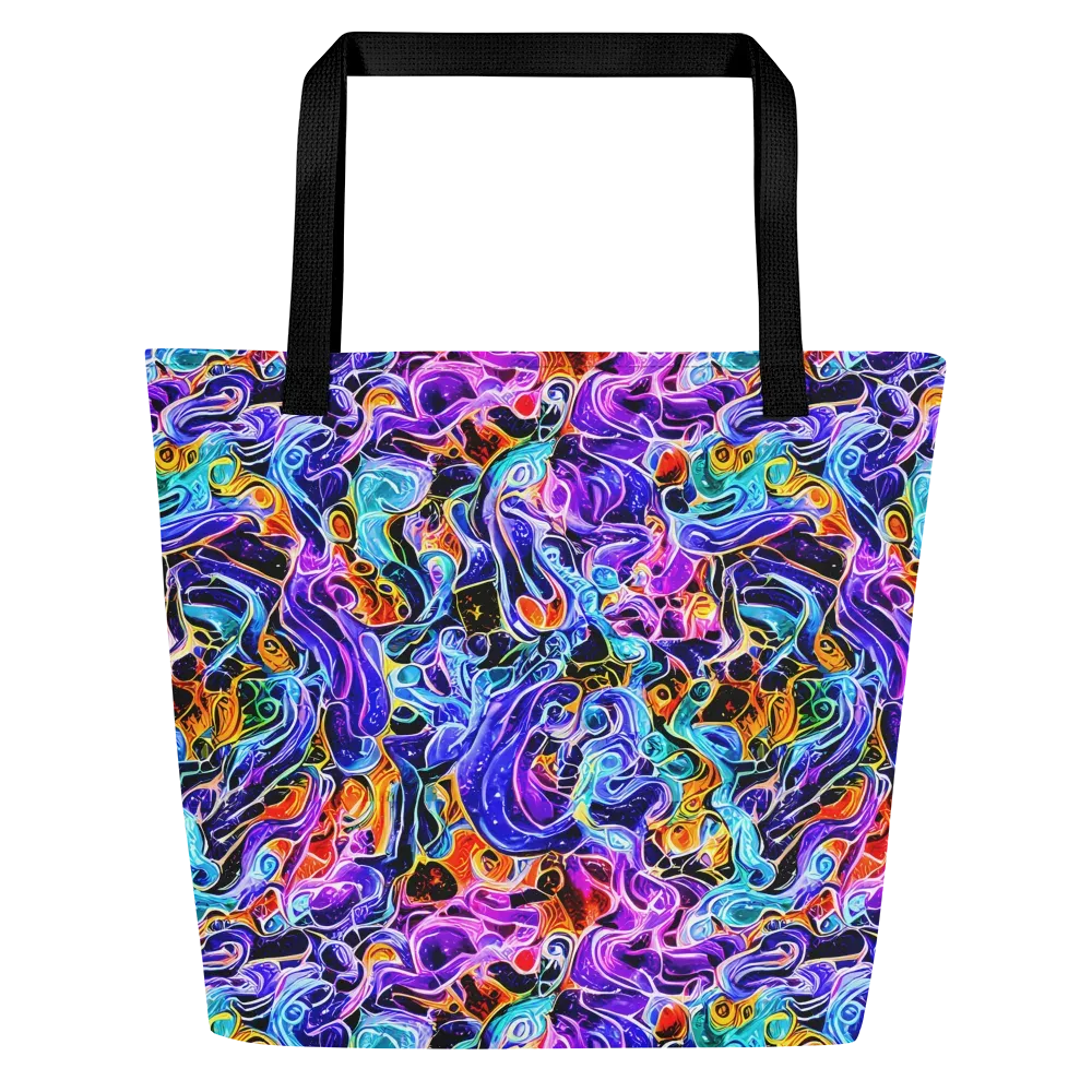 Violet Firestorm on Large Tote Bag W/ Pocket — Front
