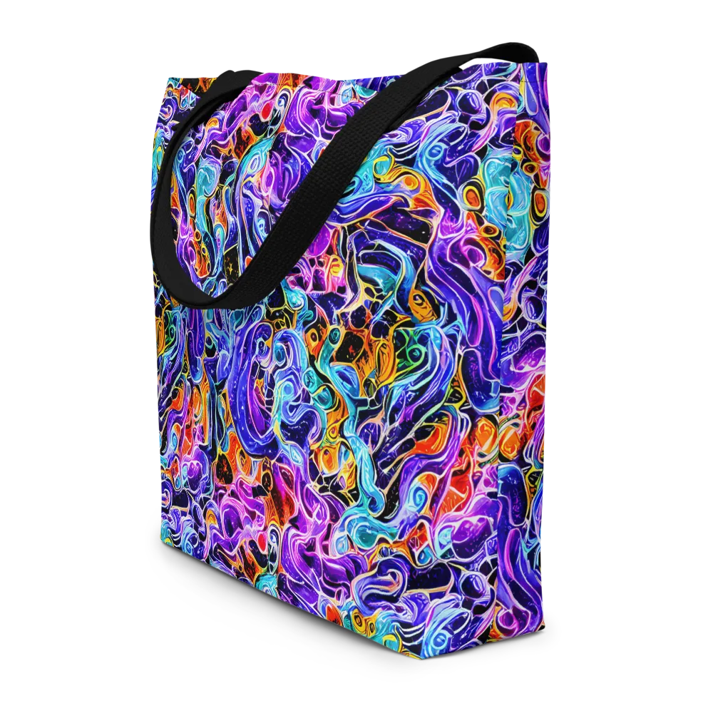 Violet Firestorm on Large Tote Bag W/ Pocket — Front