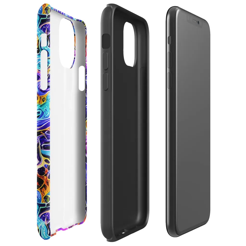 Violet Firestorm on Tough Case for iPhone® — Right