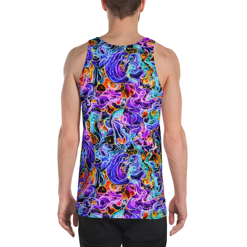 Violet Firestorm on Men's Tank Top — Back