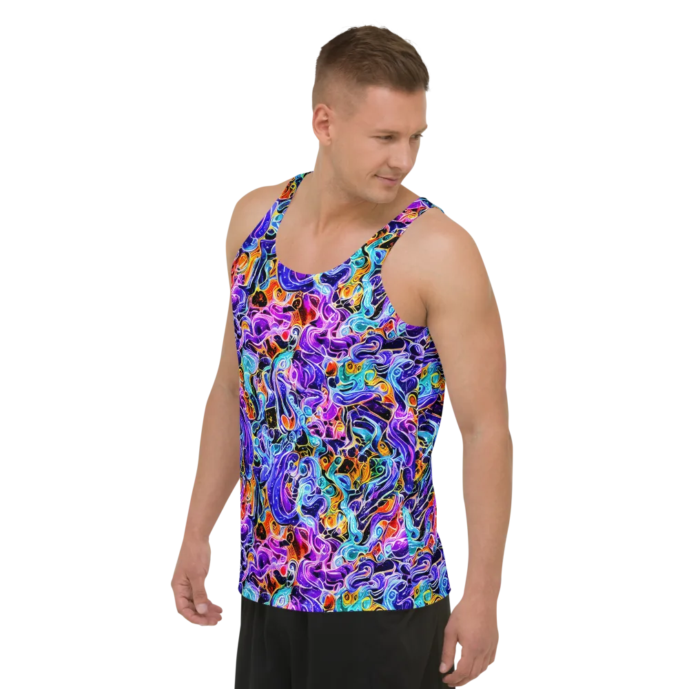 Violet Firestorm on Men's Tank Top — Left Front