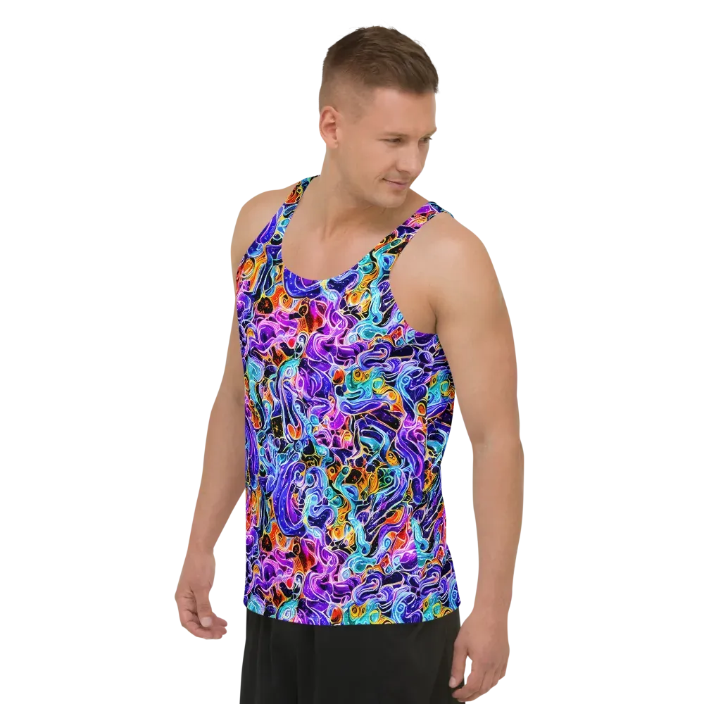 Violet Firestorm on Men's Tank Top — Left Front