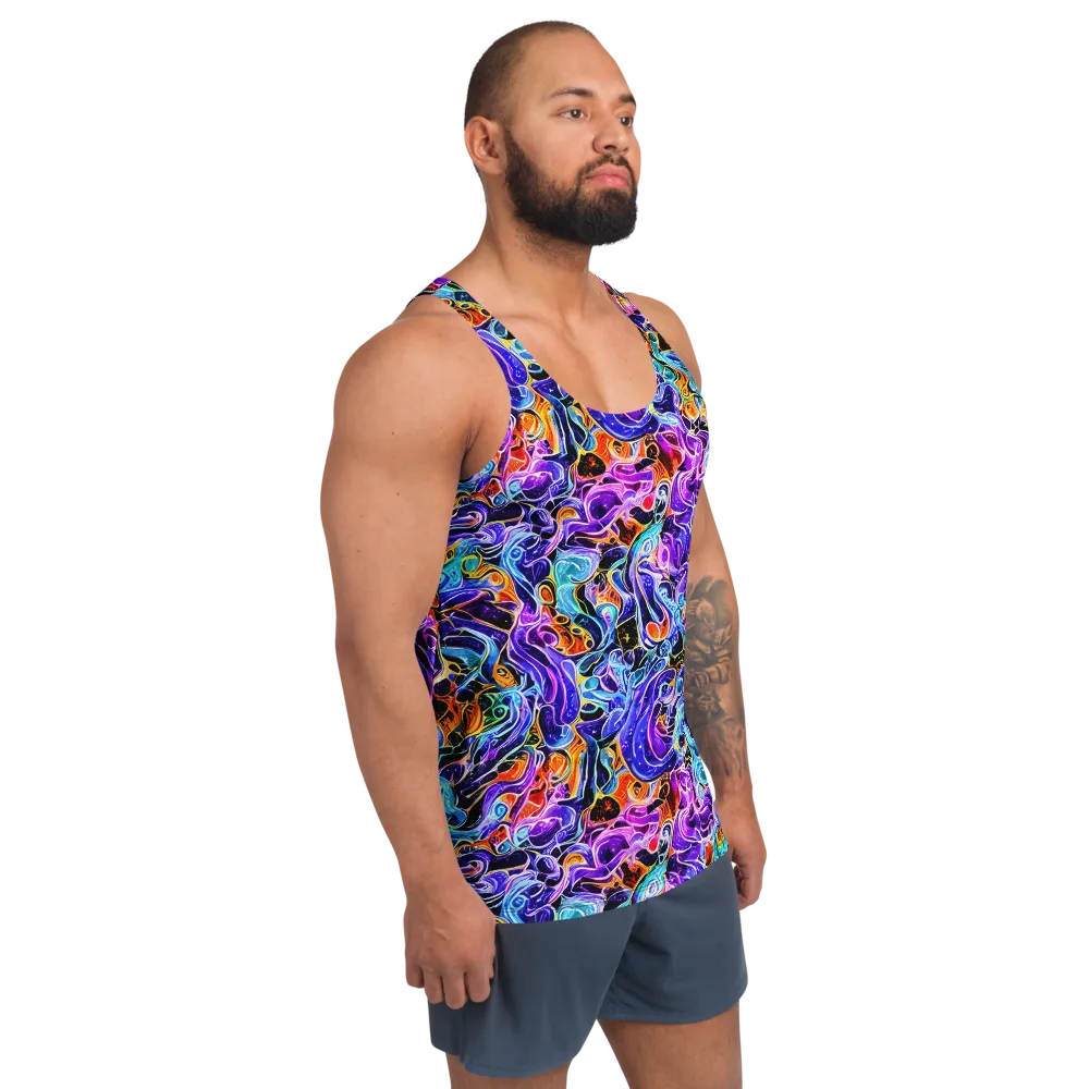 Violet Firestorm on Men's Tank Top — Right Front