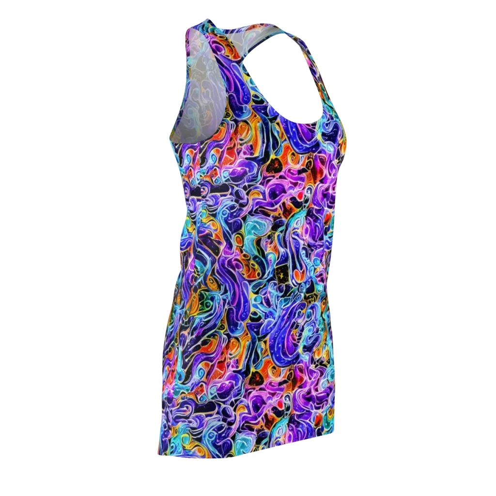 Violet Firestorm on Racerback Dress — Front Side