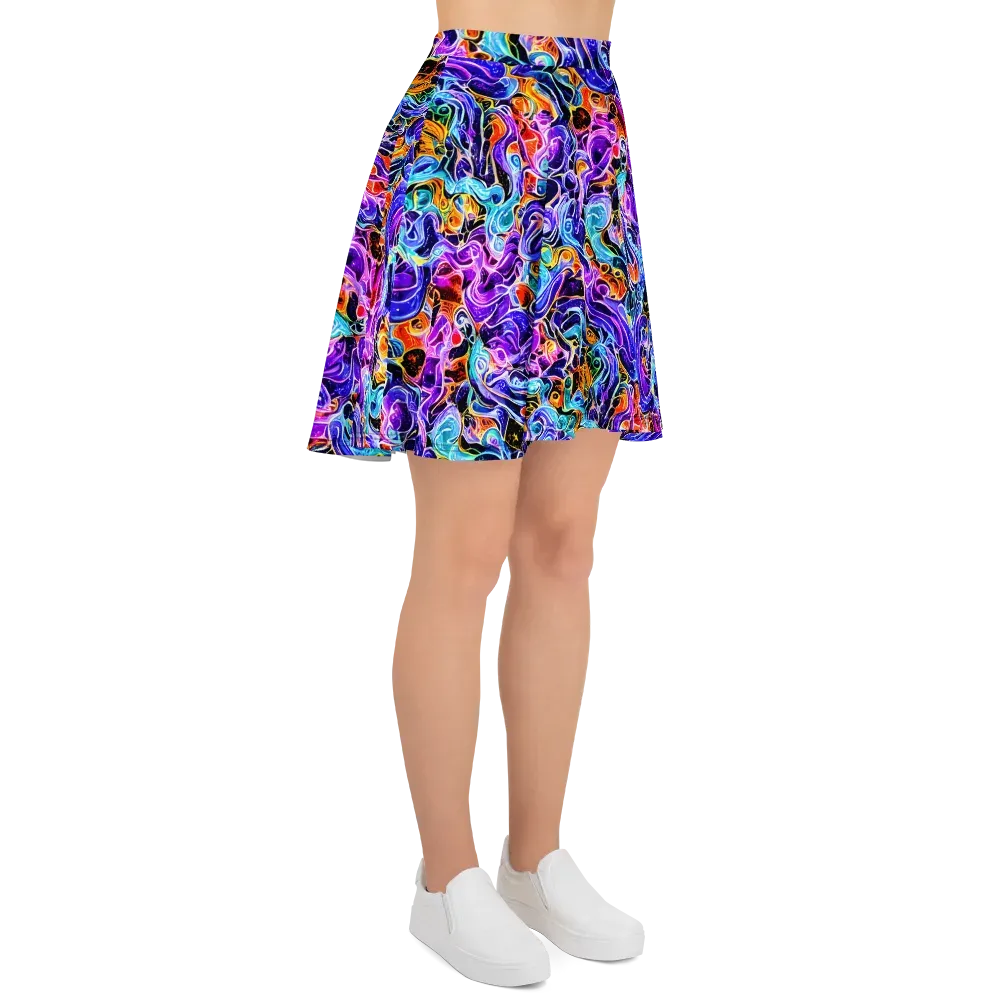 Violet Firestorm on Skater Skirt — Right
