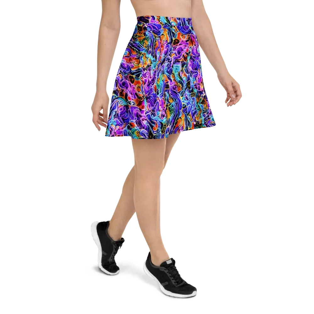 Violet Firestorm on Skater Skirt — Right