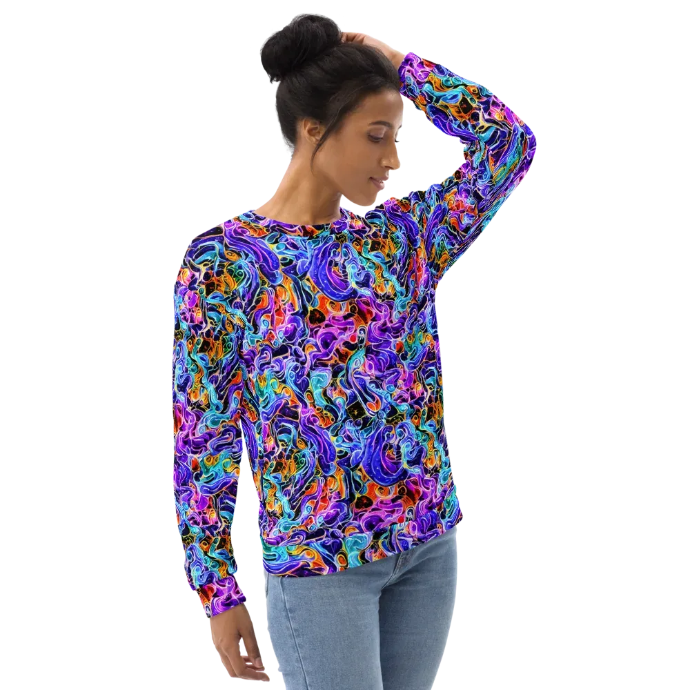 Violet Firestorm on Sweatshirt — Right Front