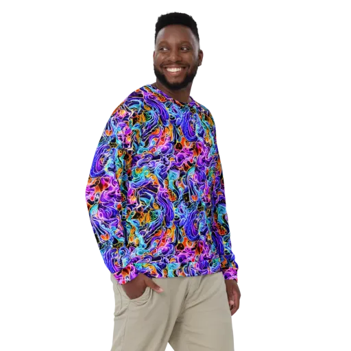 Violet Firestorm on a Sweatshirt