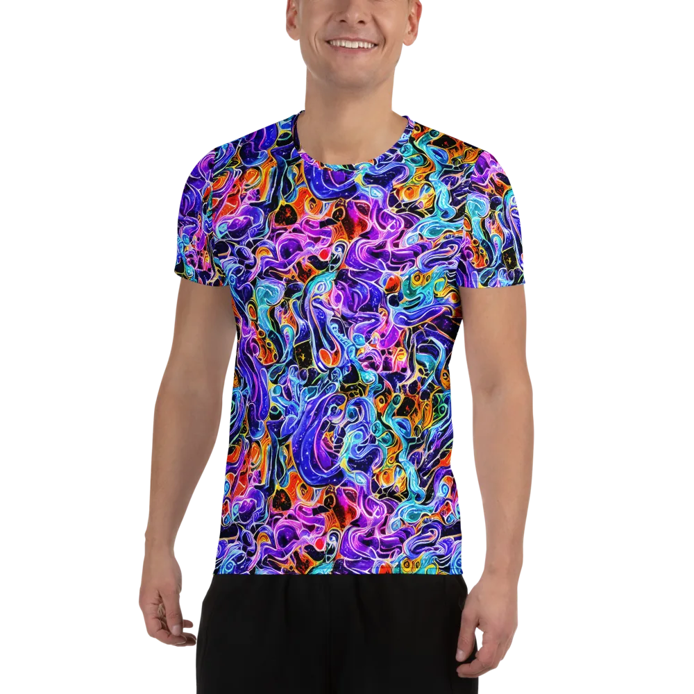 Violet Firestorm on Men's Athletic T-Shirt — Front