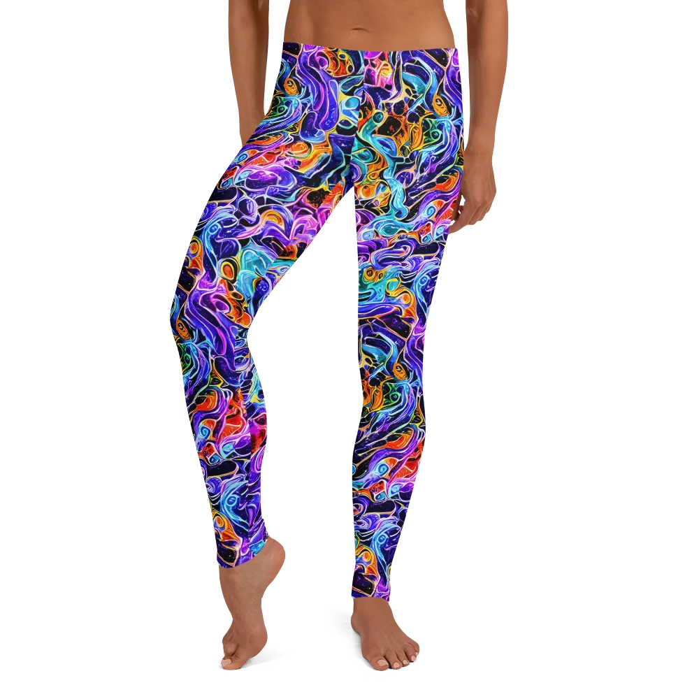 Violet Firestorm on Leggings — Front