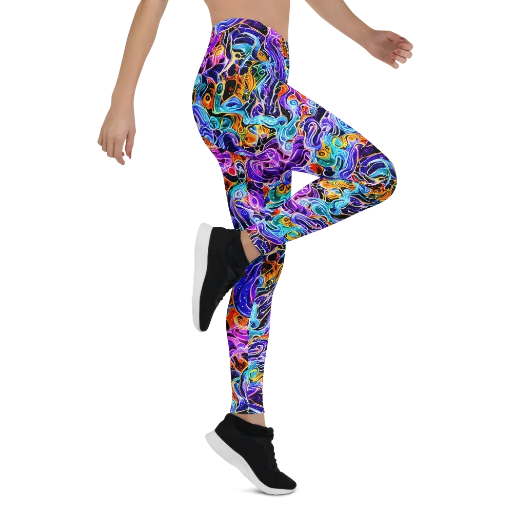 Violet Firestorm on Leggings — Right