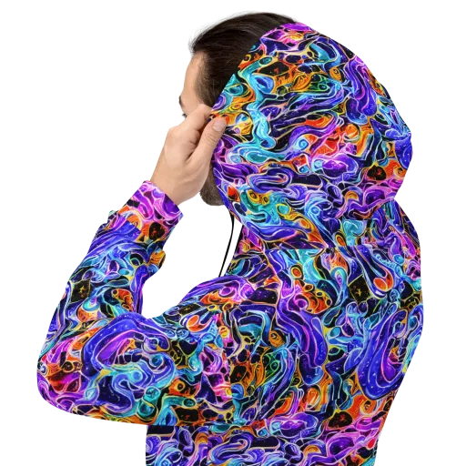 Violet Firestorm on a Hoodie