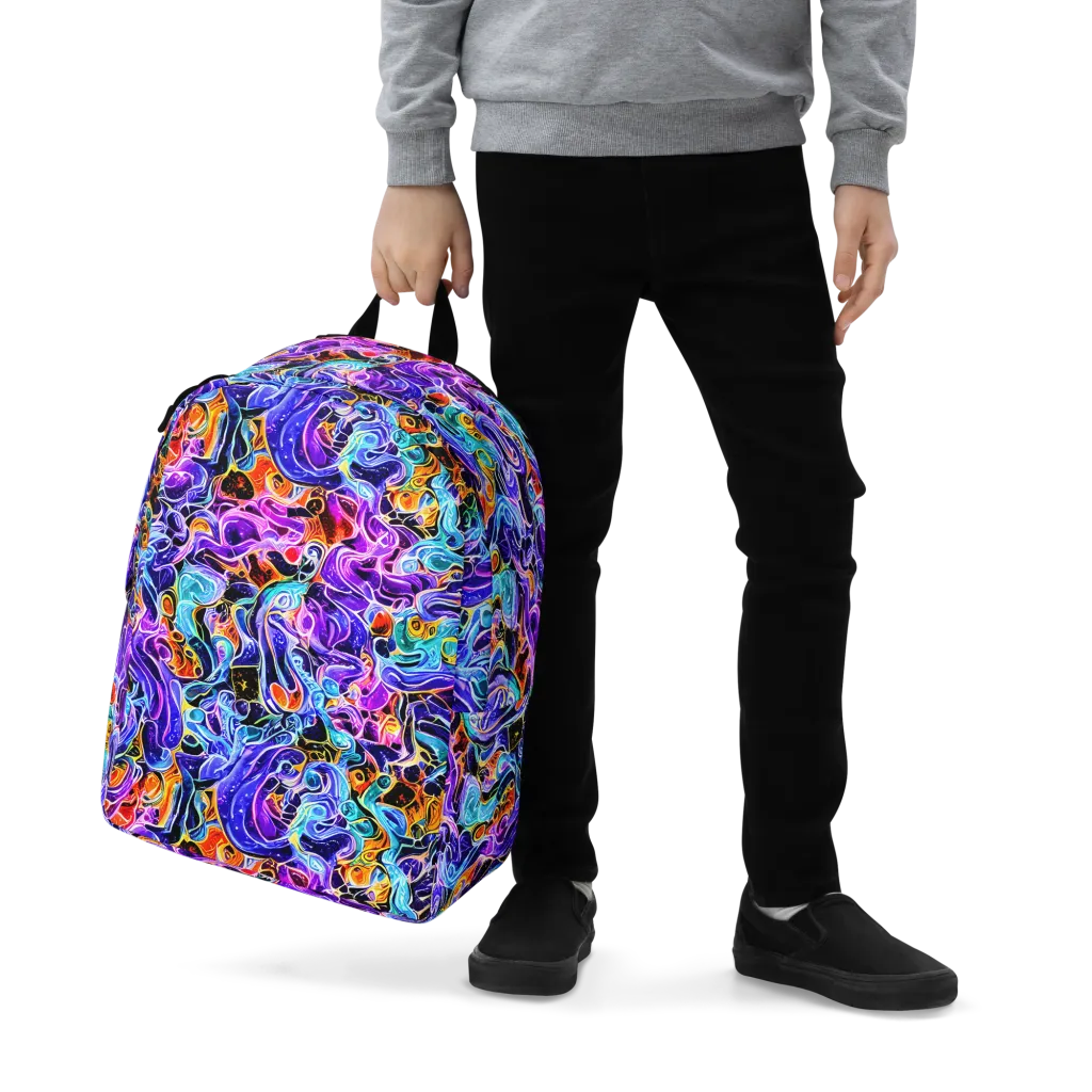 Violet Firestorm on Minimalist Backpack — Zoomed-in