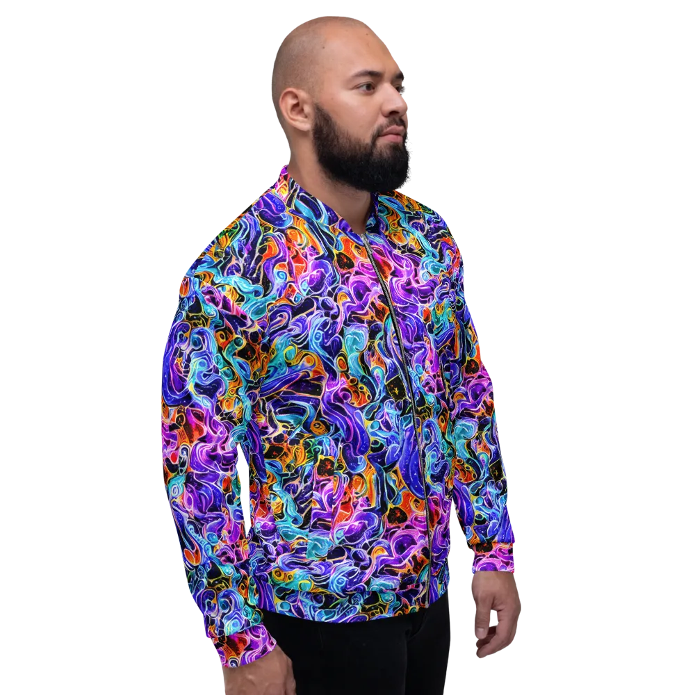 Violet Firestorm on Bomber Jacket — Right