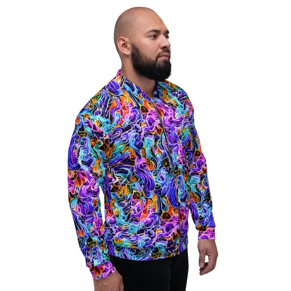 Violet Firestorm on Bomber Jacket — Right