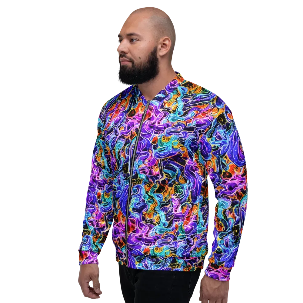 Violet Firestorm on Bomber Jacket — Left