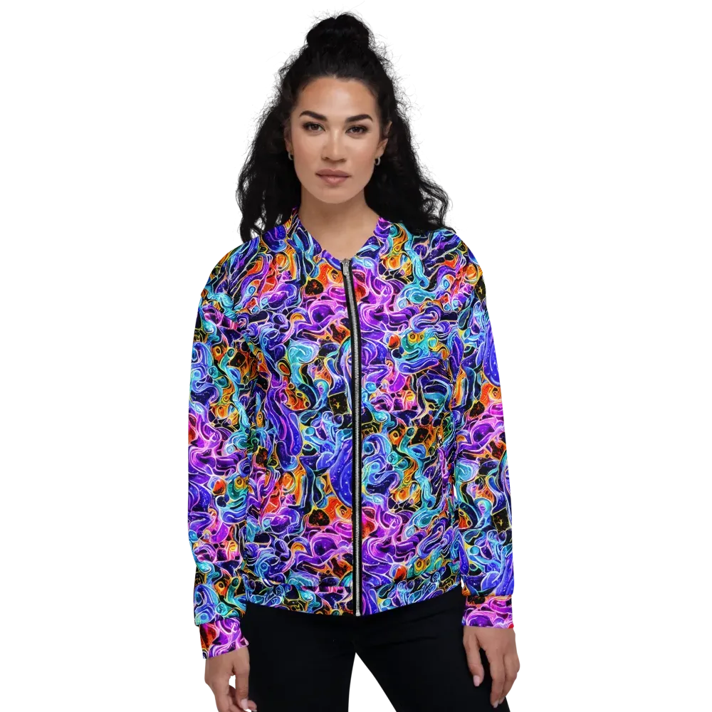 Violet Firestorm on Bomber Jacket — Front