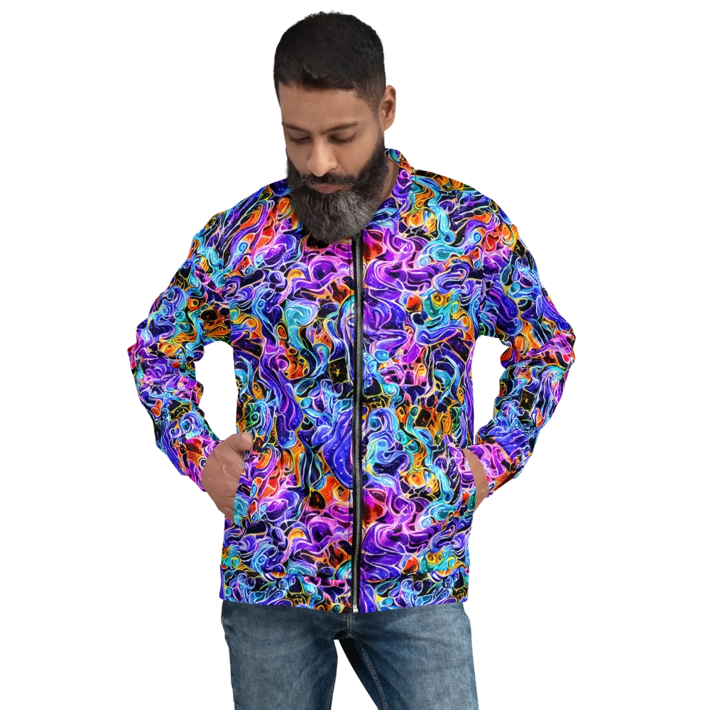 Violet Firestorm on Bomber Jacket — Front