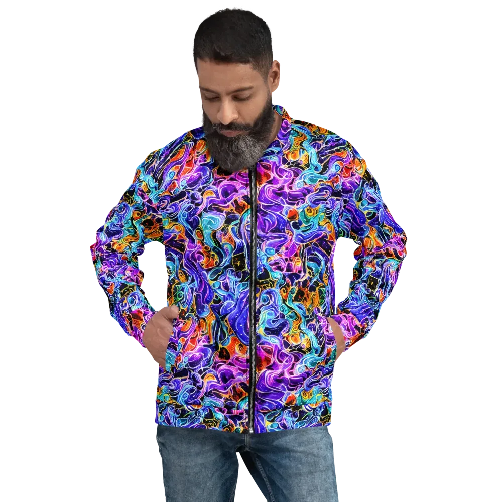 Violet Firestorm on Bomber Jacket — Front