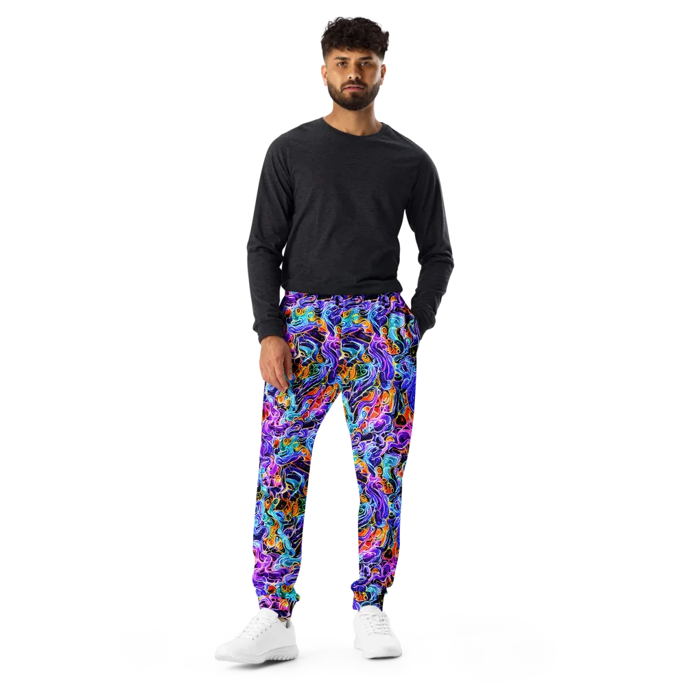 Violet Firestorm on Men's Joggers — Front