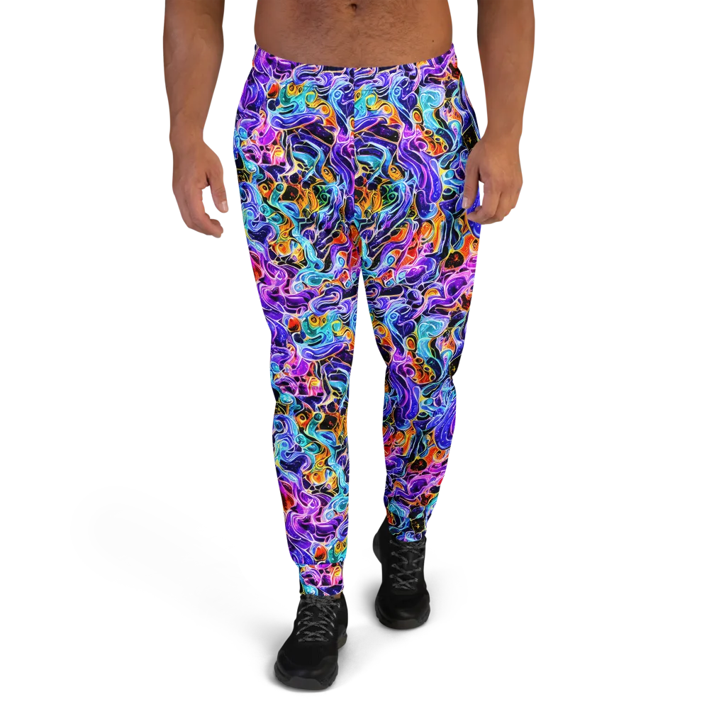 Violet Firestorm on Men's Joggers — Front