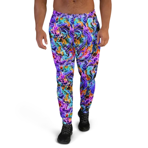 Violet Firestorm on a Men's Joggers