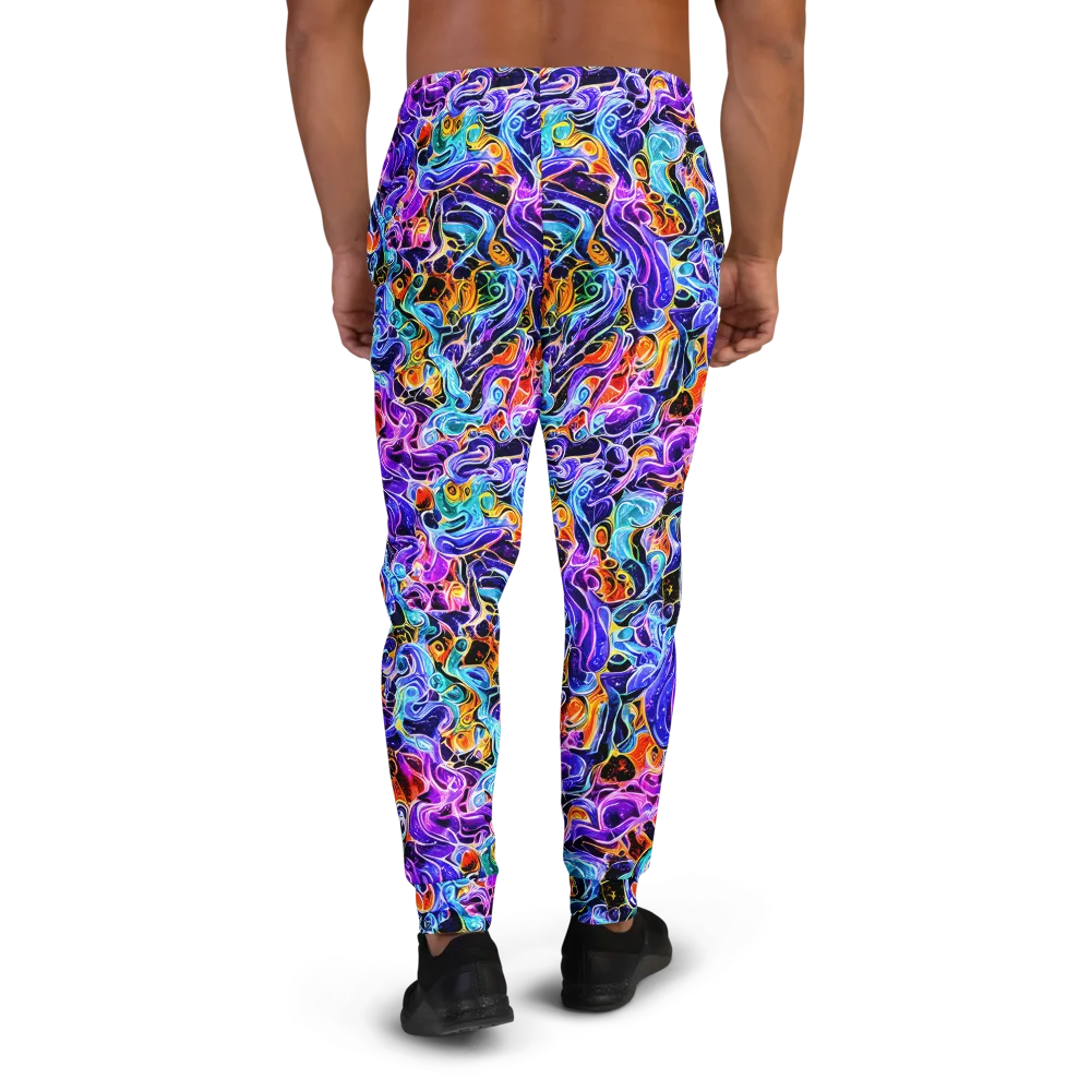 Violet Firestorm on Men's Joggers — Back