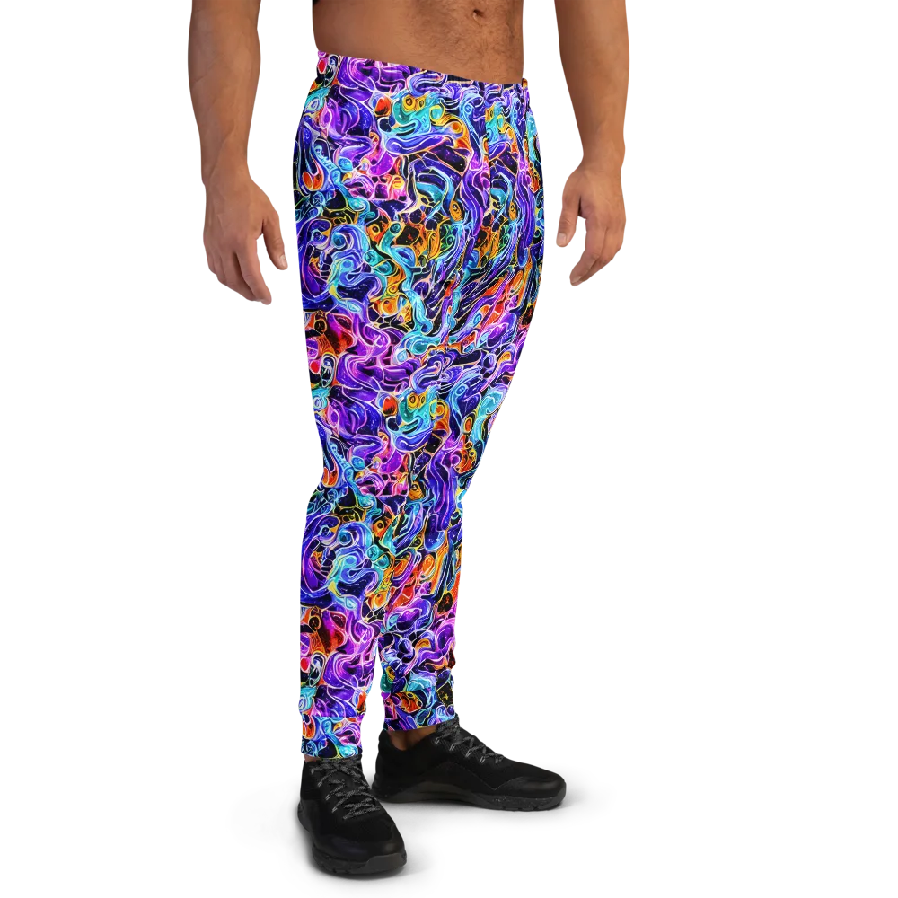 Violet Firestorm on Men's Joggers — Right
