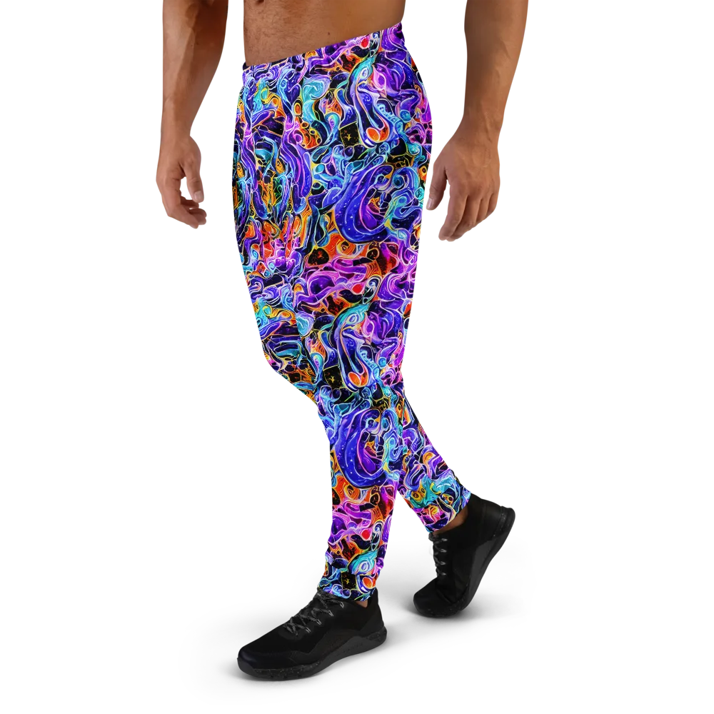 Violet Firestorm on Men's Joggers — Left