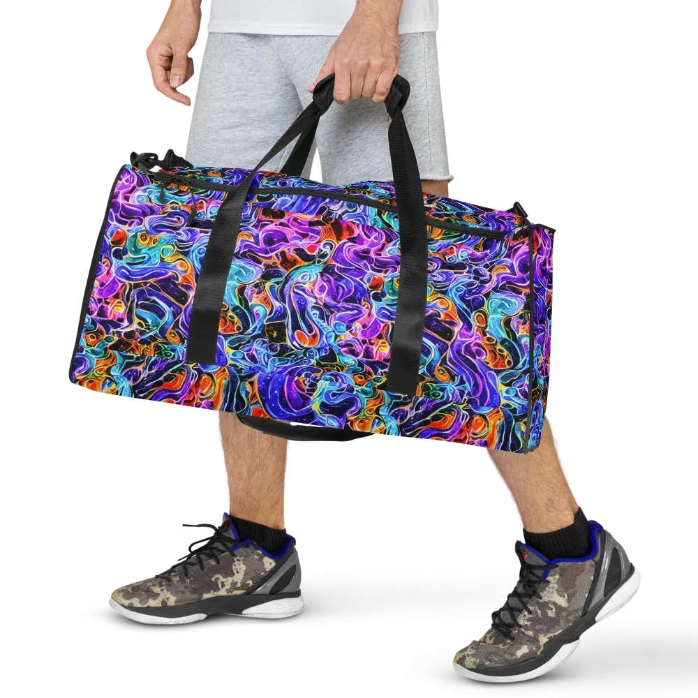 Violet Firestorm on Duffle Bag — Front