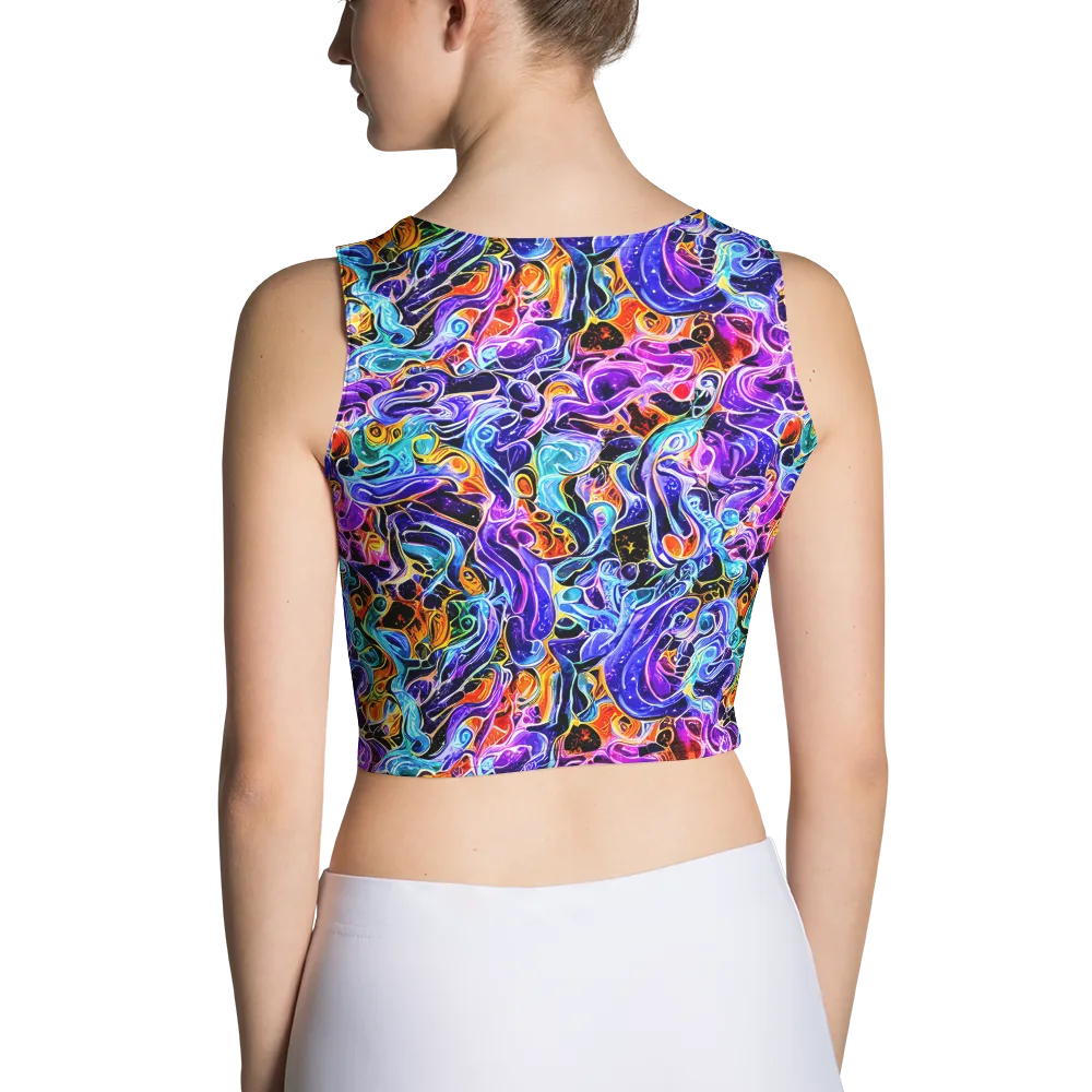 Violet Firestorm on Crop Top — Back