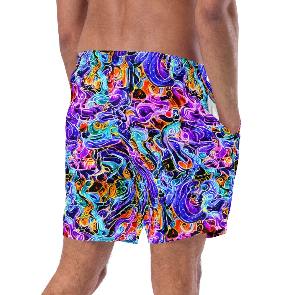 Violet Firestorm on Swim Trunks — Right Back