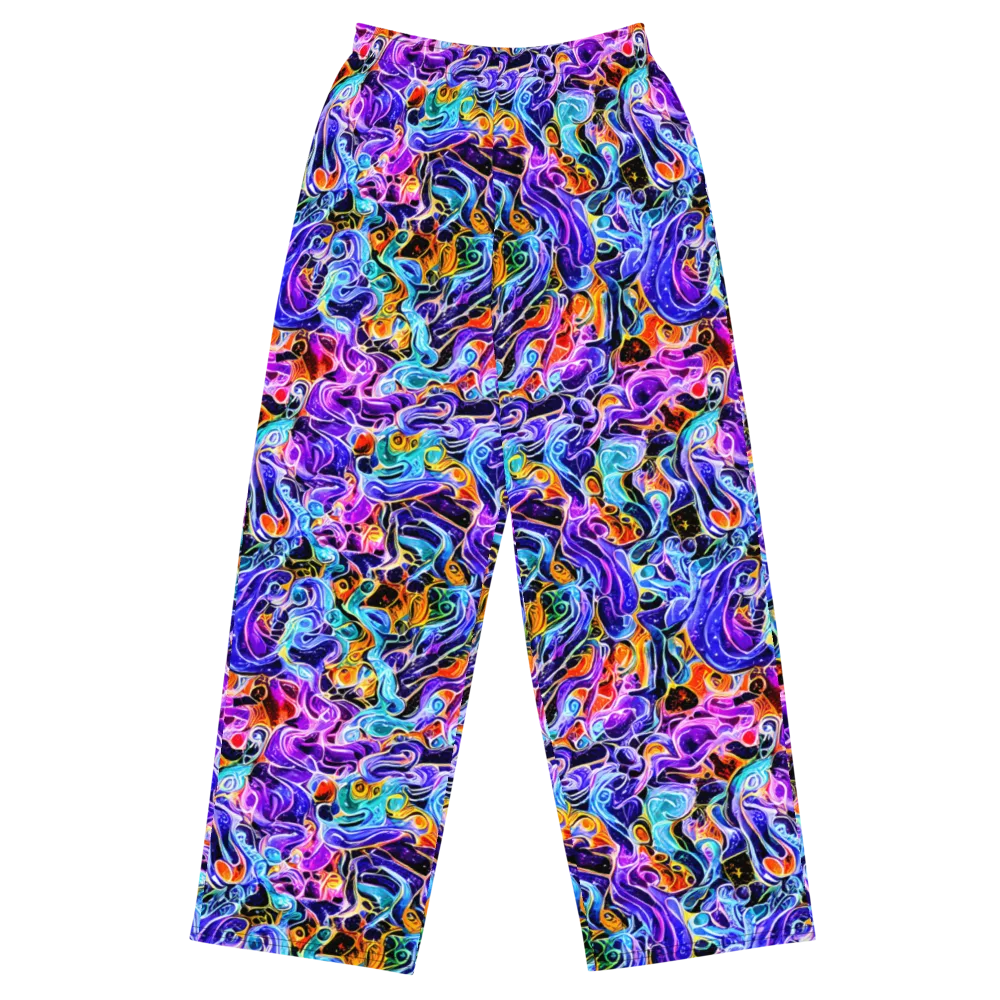 Violet Firestorm on Wide-Leg Pants — Front