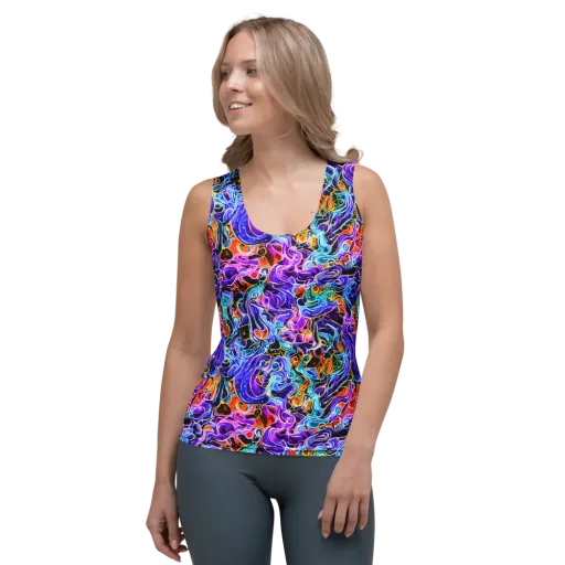 Violet Firestorm on a Women's Tank Top