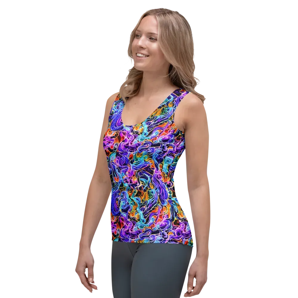 Violet Firestorm on Women's Tank Top — Left Front