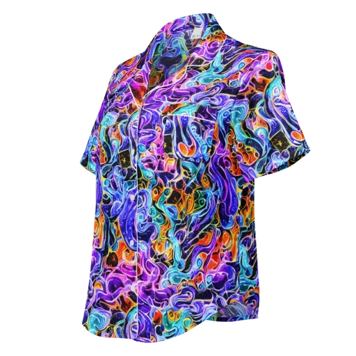 Violet Firestorm on a Women's Short Sleeve Pajama Top