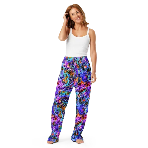 Violet Firestorm on a Women's Pajama Pants