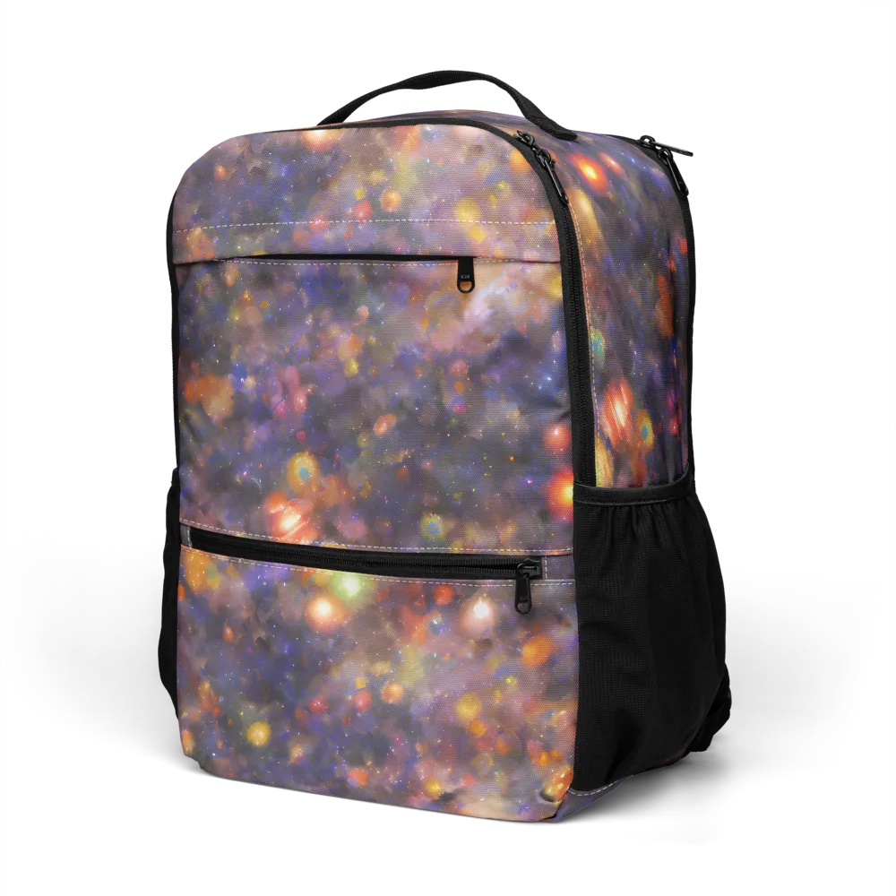 Nebula Kaleidoscope on Utility Backpack — Left Front
